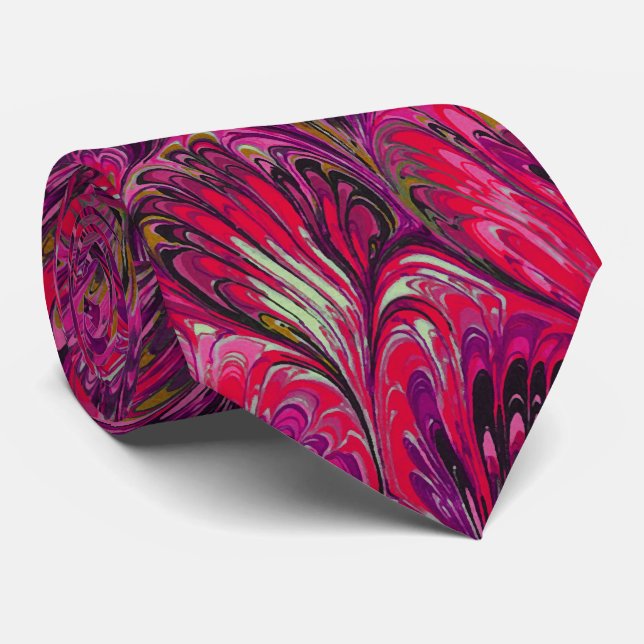MARBLED PAPPER,ABSTRAKT ROSA PEACOCK MÖNSTER,SWIRL SLIPS (Rullad)
