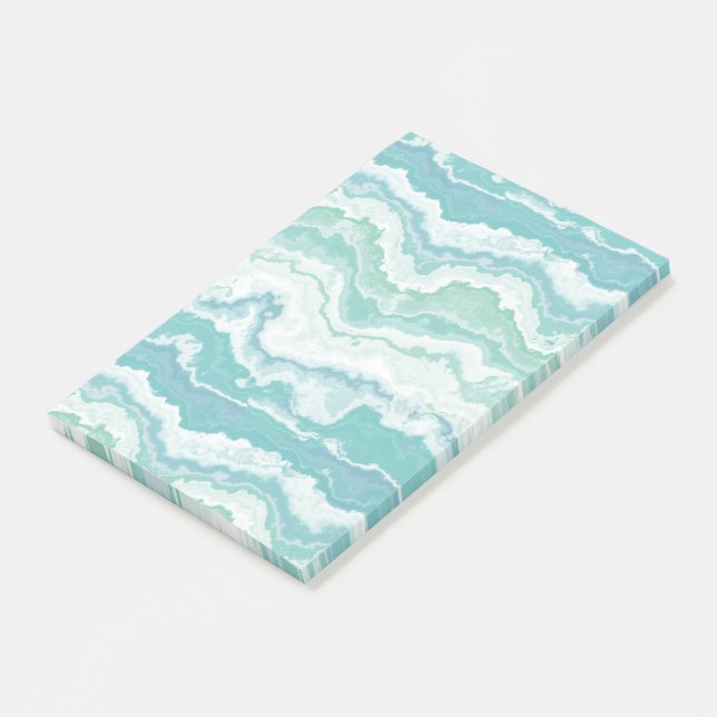 marbled sea foam : post-it block (Vinklad)
