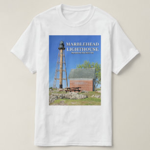 Marblehead fyr, Massachusetts T-tröja Tee