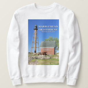 Marblehead fyr, Massachusetts tröja Lång Ärmad Tröja