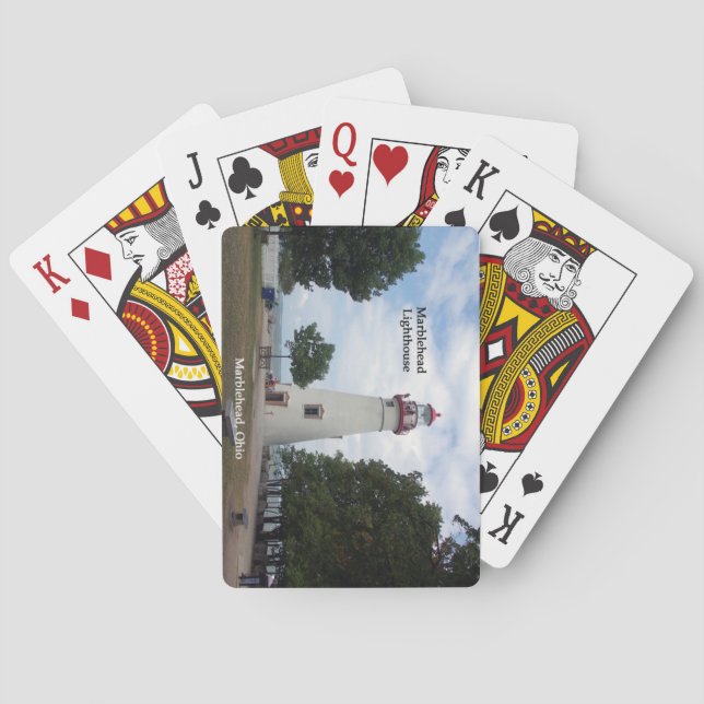 Marblehead fyr som leker kort casinokort (Baksidan)