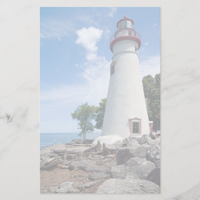 Marblehead Lighthouse Brevpapper (Framsida)