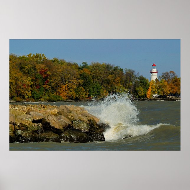 Marblehead Lighthouse Canvas Poster (Framsidan)