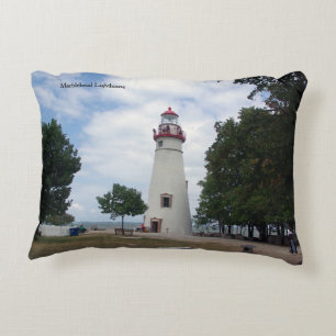 Marblehead Lighthouse dubbelsidig accentkudde Prydnadskudde