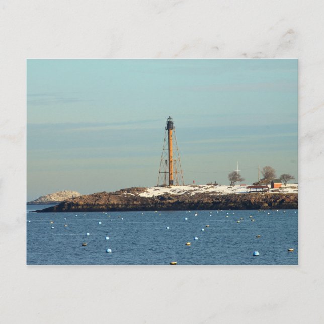 Marblehead Lighthouse från Waterfront Vykort (Framsida)