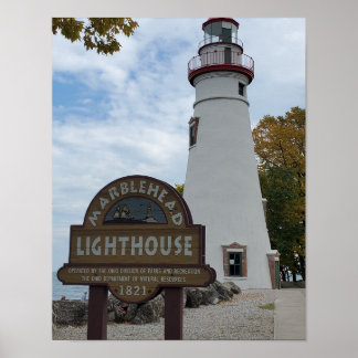 Marblehead Lighthouse i Marblehead, OH skapat på Poster