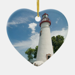 Marblehead Lighthouse Julgransprydnad Keramik
