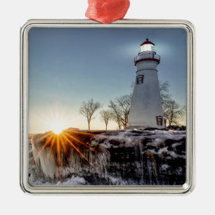 Marblehead Lighthouse Julgransprydnad Metall