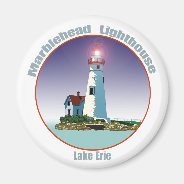 Marblehead Lighthouse Magnet (Framsidan)