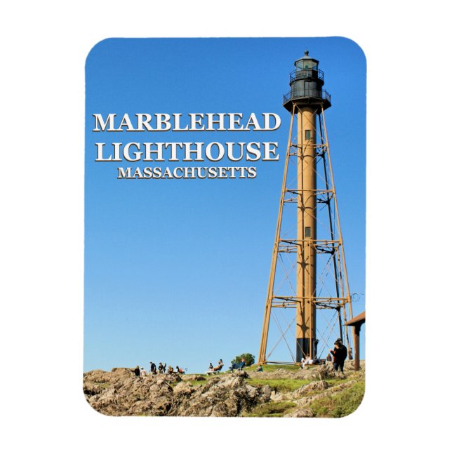 Marblehead Lighthouse, Massachusetts Flexi Magnet (Vertikal)