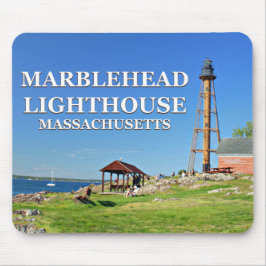 Marblehead Lighthouse, Massachusetts Mousepad Musmatta
