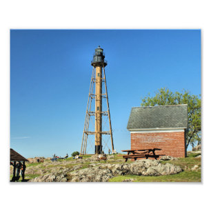 Marblehead Lighthouse, Massachusetts Photo Print Fototryck