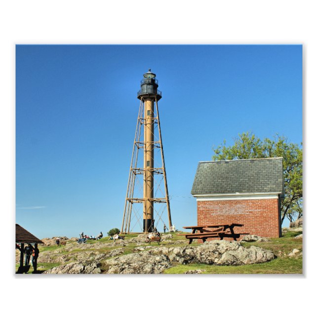 Marblehead Lighthouse, Massachusetts Photo Print Fototryck (Framsidan)