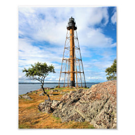 Marblehead Lighthouse, Massachusetts Photo Print Fototryck