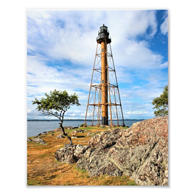 Marblehead Lighthouse, Massachusetts Photo Print Fototryck (Framsidan)