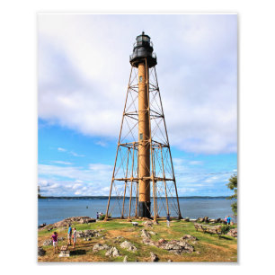 Marblehead Lighthouse, Massachusetts Photo Print Fototryck