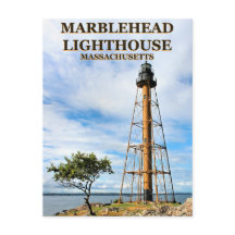 Marblehead Lighthouse, Massachusetts Postcard