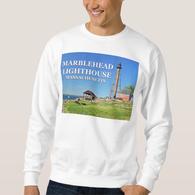 Marblehead Lighthouse, Massachusetts Sweatshirt (Framsida)