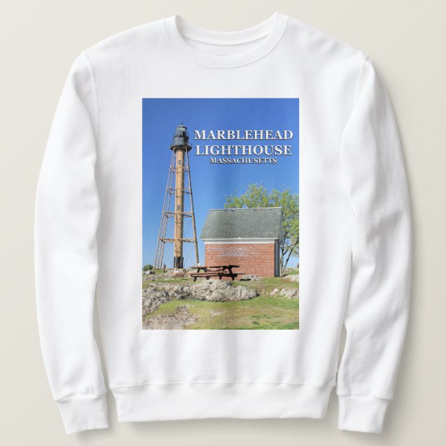 Marblehead Lighthouse, Massachusetts Sweatshirt (Design framsida)