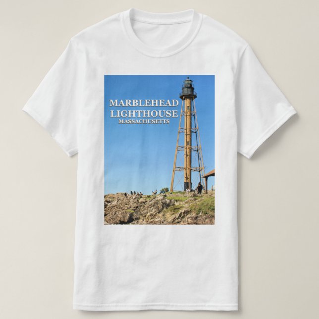 Marblehead Lighthouse, Massachusetts T-Shirt (Design framsida)
