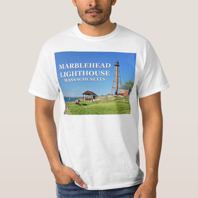 Marblehead Lighthouse, Massachusetts T-Shirt (Framsida)