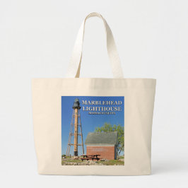 Marblehead Lighthouse, Massachusetts Tote Bag Jumbo Tygkasse