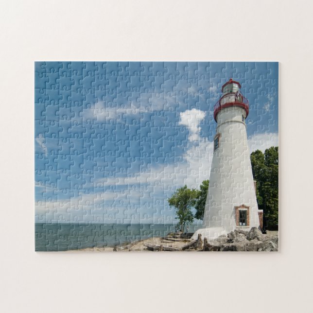 Marblehead Lighthouse Puzzle Pussel (Horisontell)