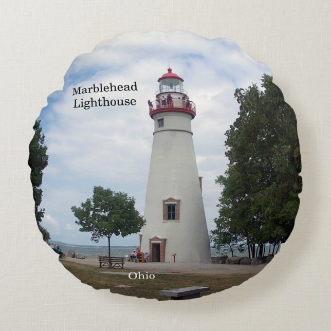 Marblehead Lighthouse-runt kuddar (Framsidan)