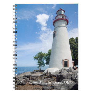 Marblehead Lighthouse Spiral bärbar dator Anteckningsbok Med Spiral