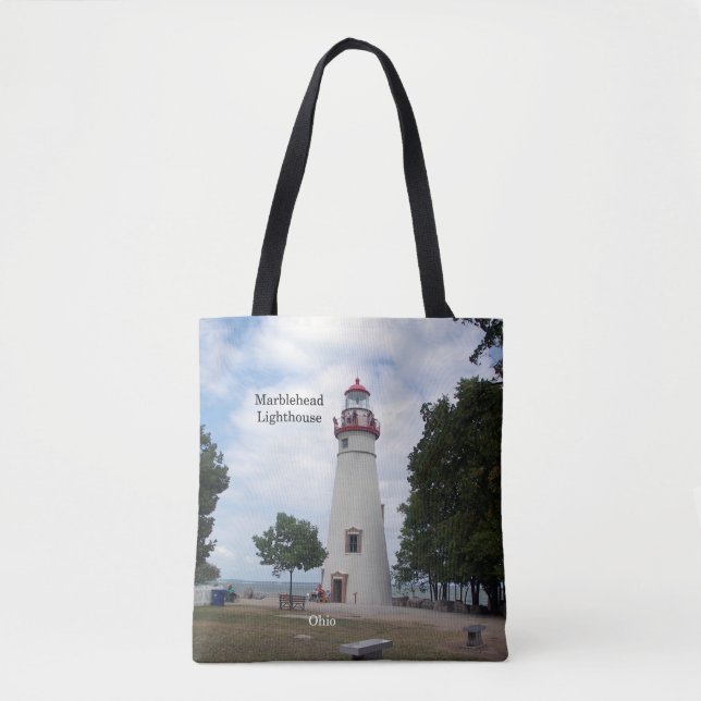 Marblehead Lighthouse tote bag Tygkasse (Framsida)