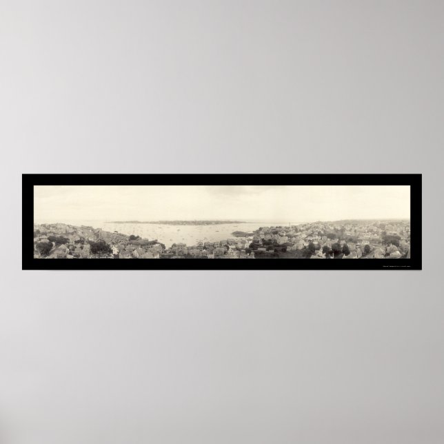 Marblehead MORSA Birdseye Photo 1912 Poster (Framsidan)