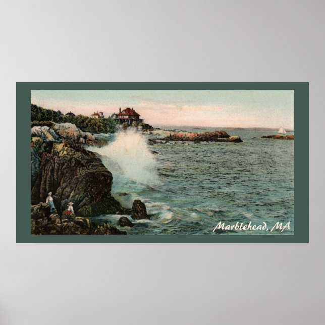 Marblehead Nacke Massachusetts Poster (Framsidan)