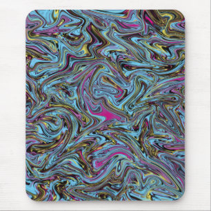 Marblekna trådar av Black Gult Rosa Blue e.c Musmatta