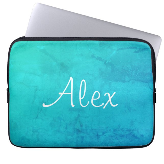 Marbleous Alluring Aqua Laptop Fodral (Framsidan)