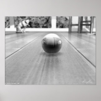 Marble's World - Black and White Poster