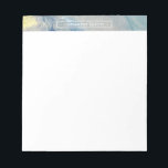 Marblodig blå, Guld-Bläck-alkohol,-flytande Abstra Anteckningsblock<br><div class="desc">Den här designen har accentuerats med en biet av den ursprungliga abstrakten överst. Den flytande konstformen - i nyanser av organiskt blått med skakande accenter från guld - påminner om en del av abstraktens vattenfärg, även om effekten uppnås genom användan av "bläck". Använda fält för att lägga till ditt namn...</div>