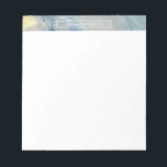 Marblodig blå, Guld-Bläck-alkohol,-flytande Abstra Anteckningsblock<br><div class="desc">Den här designen har accentuerats med en biet av den ursprungliga abstrakten överst. Den flytande konstformen - i nyanser av organiskt blått med skakande accenter från guld - påminner om en del av abstraktens vattenfärg, även om effekten uppnås genom användan av "bläck". Använda fält för att lägga till ditt namn...</div>