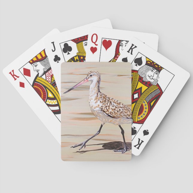Marblodig Godwit Casinokort (Baksidan)
