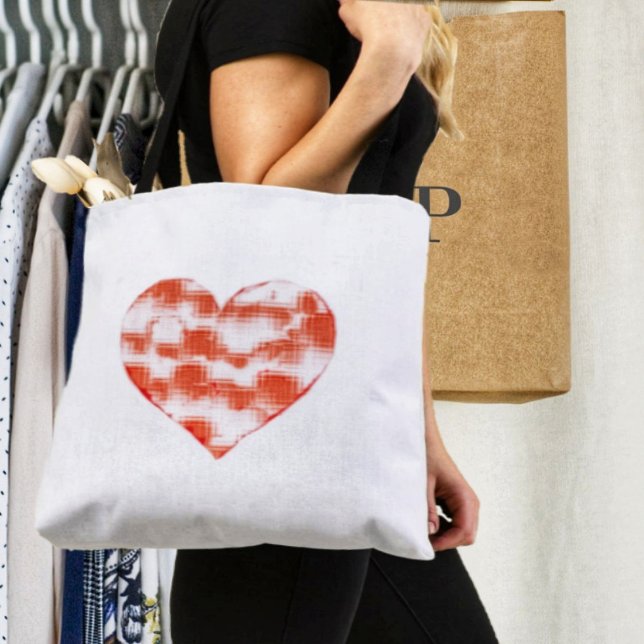 Marblodig hjärtan tygkasse (This Marbled Heart Tote Bag, just might be one of your Favorite totes!)