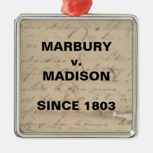 Marbury Madison Checks and Balances Resistance Julgransprydnad Metall