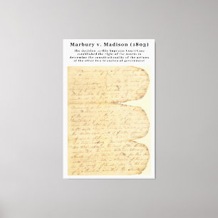 Marbury V. Madison, 5 U.S. 137 (1803) Canvastryck