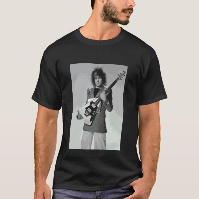Marc Bolan T Rex Frontman Studio Foto 1976 Shirt (Framsida)
