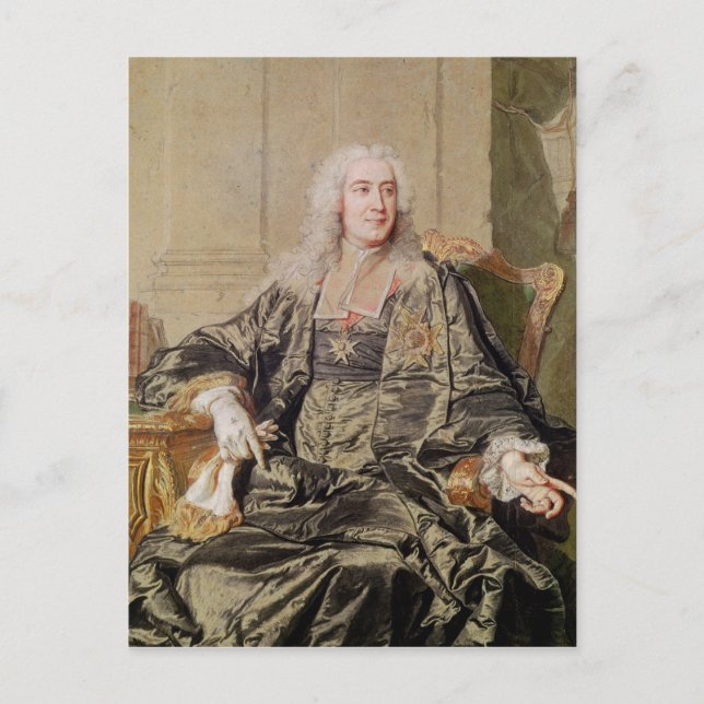 Marc Pierre de Voyer Count of Argenson Vykort (Framsida)