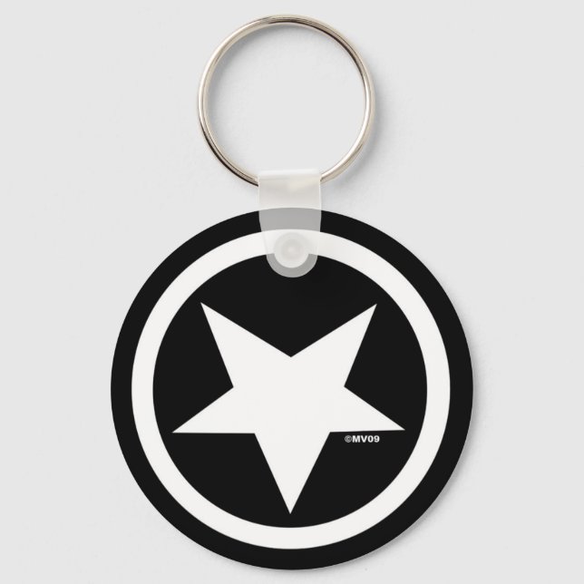 Marc Vachon BLACKSTAR Keychain Nyckelring (Framsida)