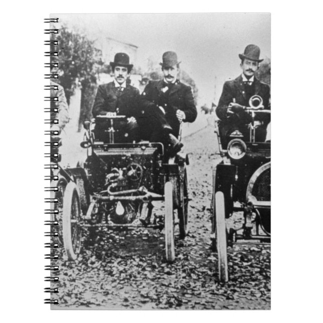 Marcel (d.1903) och Louis (1877-1944) Renault driv Anteckningsbok (Framsidan)