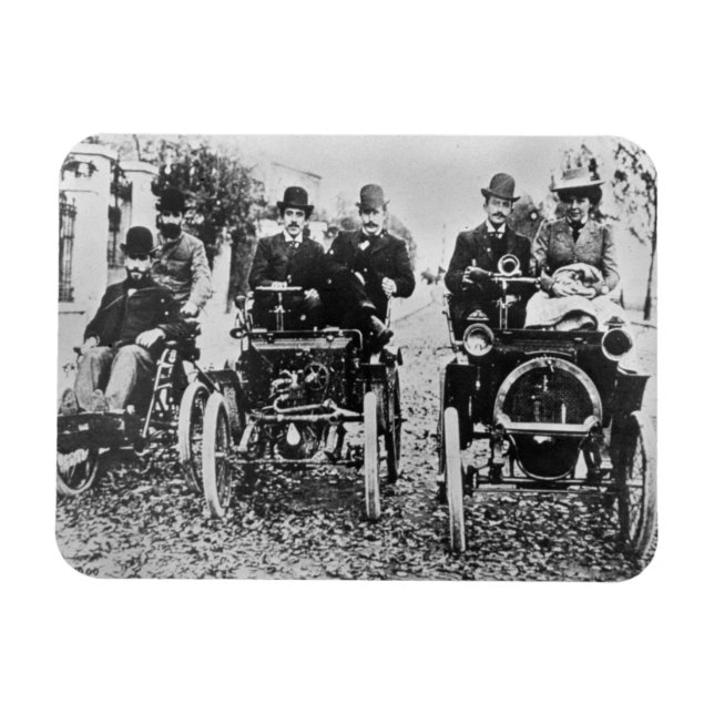 Marcel (d.1903) och Louis (1877-1944) Renault driv Magnet (Horisontell)