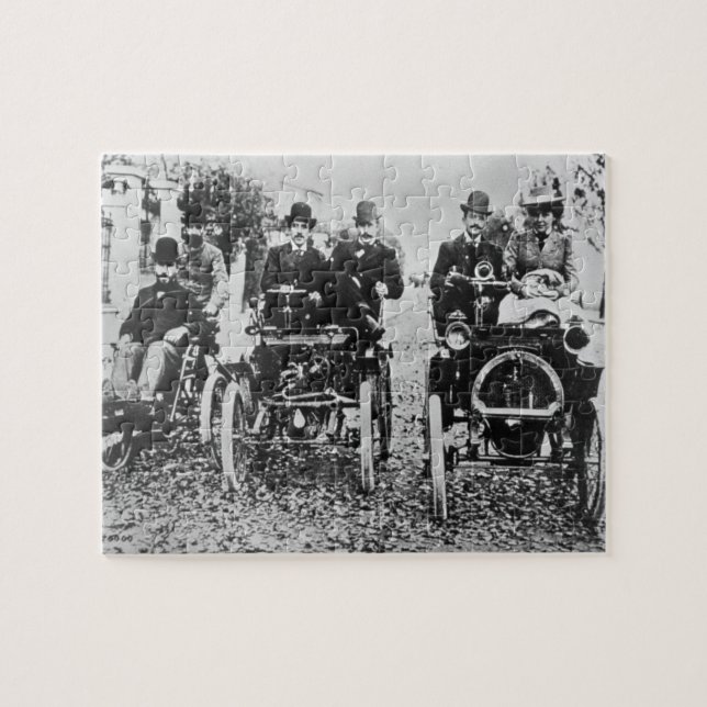 Marcel (d.1903) och Louis (1877-1944) Renault driv Pussel (Horisontell)