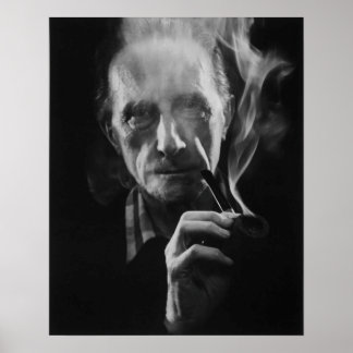 Marcel Duchamp (med pipa) Fine Art Print Poster