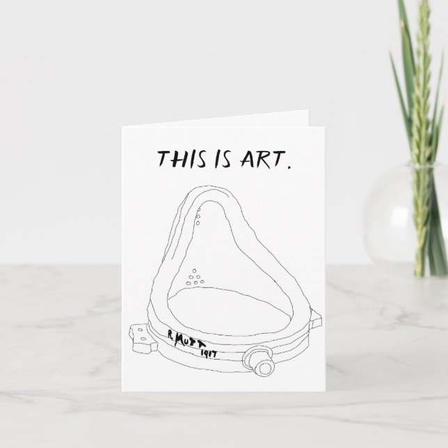 Marcel Duchamp's Fontän R.Mutt 1917 Inbjudan (Framsida)