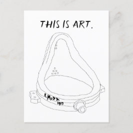 Marcel Duchamp's Fontän R.Mutt 1917 Inbjudan Vykort